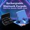 Rechargeable Bluetooth Earpods With Metallic Mobile Stand (TWS106)