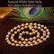 Natural White Tulsi Mala With Golden Caps (SJTM4)