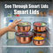 5 Stainless Steel Bowl + 5 Push & Lock Lid (10PL5N)