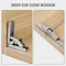 Pack of 4 Cabinet Door Hinges For Smooth Swing And Secure (HT84)