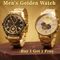 B1G1- Men's Golden Watch (2MW20)
