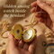Panchmukhi Hanuman Spinning Pendant Watch With Golden Chain (SJW8)