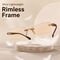 Rimless Colored Bifocal Adaptive Power Reading Glasses Buy 1 Get 4 Free (5BOC1RG1)