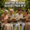 Rimless Folding Coloured Adaptive Power Reading Glasses Buy 1 Get 3 Free (4FOC2RG1)