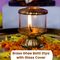 Brass Ghee Batti Diya with Glass Cover (1BGD1)