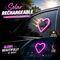 Car Solar Powered Heart Shape Decorative Light (CIDL12)