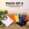 Pack of 5 Designer Half Sleeves Collar T-Shirts With Pocket (5PT30)