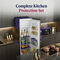5 Pcs Fridge Cover Set With Oven Cover + 10 Free Gifts (5FC11)