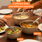 Pack of 3 Microwaveable Stainless Steel Bowl Set With Airtight Lids + Free 3 Serving Spoons (3MB4)