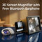3D-Screen Magnifier With Free Wireless Bluetooth Calling Earphone (3DMPE3)