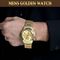 Mens Golden Watch + Ladies Watch + 2 Chain (MLGW2C3)