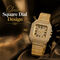 Golden Austrian Diamond Watch With Free Designer Bracelet (MGWB6)