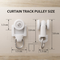 Pack of 100 Runner Curtain Channel For Smooth Sliding (HT125)
