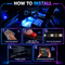 Car Interior Atmosphere Ambient Lights With Remote (CIDL14)