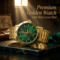 Golden Watch + 2 Chain + 2 Ring + Bracelet (MGW2C2RB2)