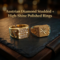 Golden Watch + 2 Chain + 2 Ring + Bracelet (MGW2C2RB2)