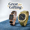 Mens Golden Watch With Free Ladies Designer Watch (MLGW20)