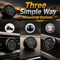 Car Dashboard 3 in 1 Analogue Clock (CID7)