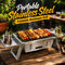 Portable Stainless Steel Foldable Barbeque Grill (1PCBG3)