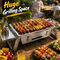 Portable Stainless Steel Foldable Barbeque Grill (1PCBG3)