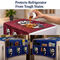 5 Pcs Panda Print Quilted Fridge Cover Set With 10 Free Gifts (5FC13)