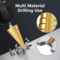 6 Pcs Titanium Coated Drill Bit Set For Steel Metal Wood & Plastic (HT145)