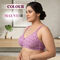 Pack of 6 Attractive Printed Medium Coverage Non Padded Dailywear Bra For Heavy Bust (6PBR3)