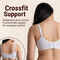 Pack of 3 Cross Fit High Coverage Pure Cotton Non Padded Bra (3FCB13)