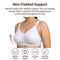 Pack of 3 Cross Fit High Coverage Pure Cotton Non Padded Bra (3FCB13)