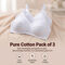 Pack of 3 Cross Fit High Coverage Pure Cotton Non Padded Bra (3FCB13)