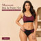 Pack of 3 Attractive Solid Non Padded Dailywear Sports Bra And Panty Set (3BP4)