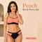 Pack of 3 Attractive Solid Non Padded Dailywear Sports Bra And Panty Set (3BP4)