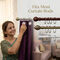 12 Premium Stainless Steel Curtain Rings With Hooks (12HS)