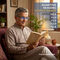Rimless Coloured Adaptive Power Reading Glasses Buy 1 Get 4 Free (5OC3RG1)