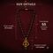 Karungali Mala With Om Shiva Trishul Pendant (SJPN16)