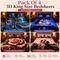 Pack of 4 3D King Size Bedsheets With 8 Pillow Covers (4BS1)