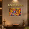 Premium Radha Krishna Spiritual Wall Painting with Free Stick-On Hook (SPF1)
