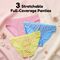 Pack of 3 Attractive Printed Full Coverage Padded Dailywear Bra And Panty Set (3BP7)