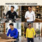 Pack of 4 Designer Full Sleeves Collar Tshirts With Pocket (4PTF4)