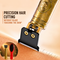Golden Trimmer With Electric Massager Hair Brush (MHB2)