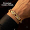Divine Golden Rudraksh & Sphatik Bracelet (SJB19)