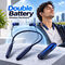 Double Battery Wireless Neckband With Mic (TWS115)