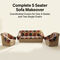 5 Seater Classic Diamond Sofa Cover Set (5SC9)