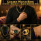 Golden Watch Ring + Chain + Bracelet + Black Designer Ring (GWRCBR)