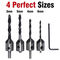 4 Piece Countersink Drill Bit Set For Woodworking (DA9)