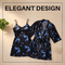 Satin Look Free Size Nighty With Robe Set For Women (2NR2)