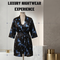 Satin Look Free Size Nighty With Robe Set For Women (2NR2)