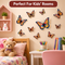 12 Multi Color Magnetic 3D Butterfly Sticker (DRB5)