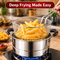 3-In-1 Stainless Steel Deep Fryer Steamer & Cooking Pot (CKW3)