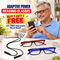 2 Adaptive Power Reading Glasses with Free Ajustable Neckband Strap (2ORG61)